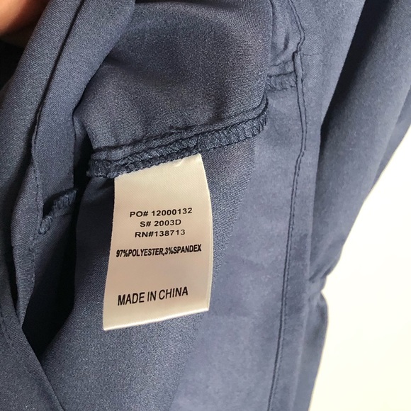 Doe & Rae Blue Grey Ruffle Racerback Skater Dress - Picture 5 of 6